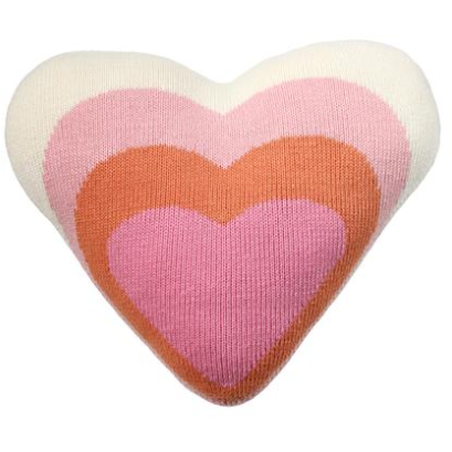 Pink heart online pillow