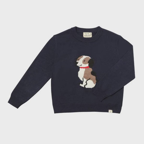 Print Fleece Kangaroo Pocket Pullover in Iceberg Trucks and Trees