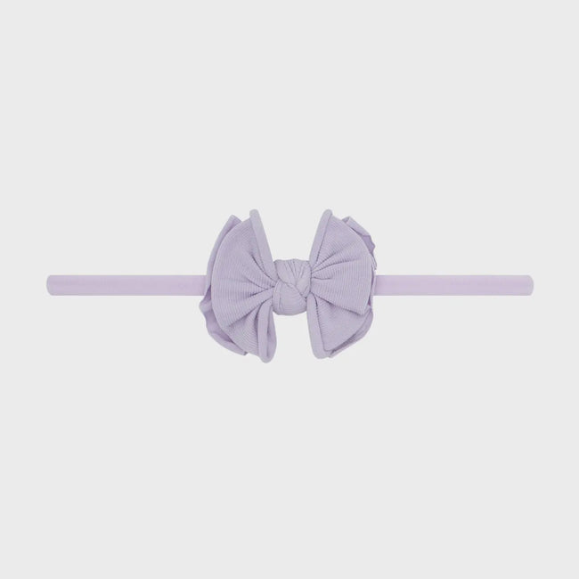 Baby Fab Skinny Bow Headband - Light Orchid