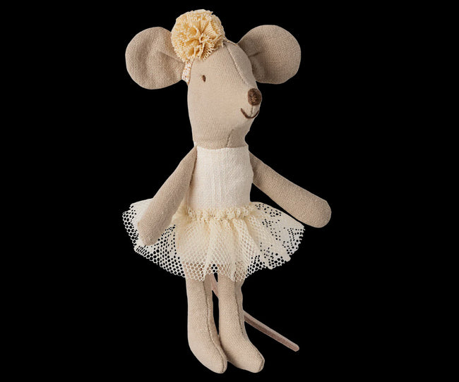 Ballerina Mouse Little Sister - Cream