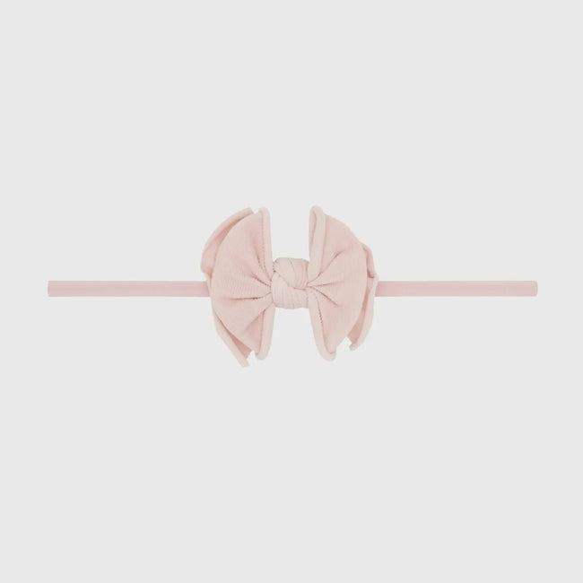 Baby Fab Skinny Bow Headband - Antique Pink