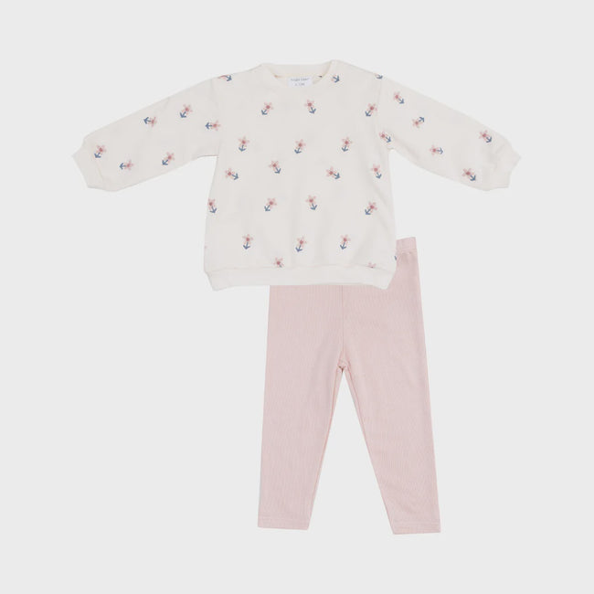 Danish Daisy French Terry & Leggings Set