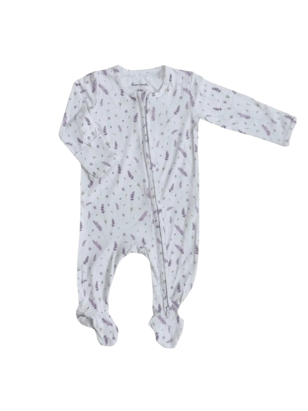 Zippered Footie Onesie - French Lavender