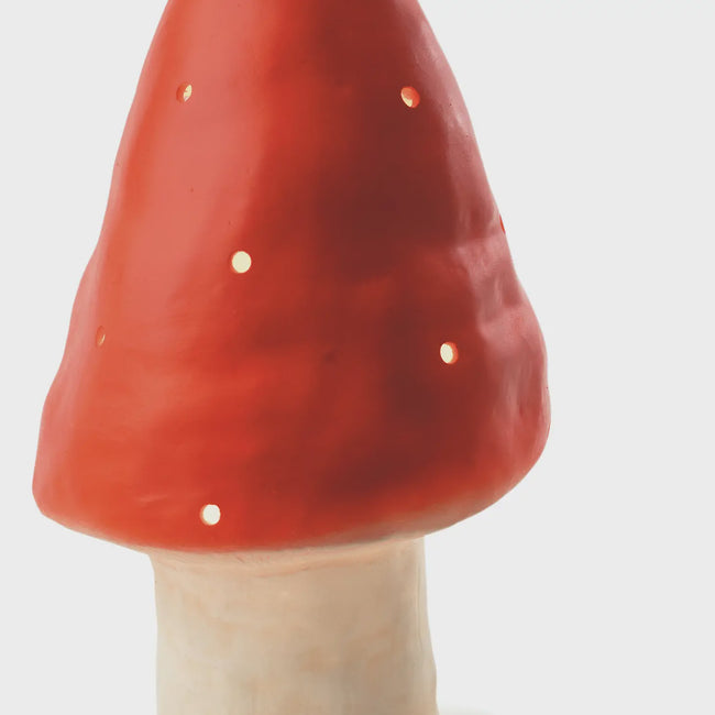 Small Mushroom Lamp - Red