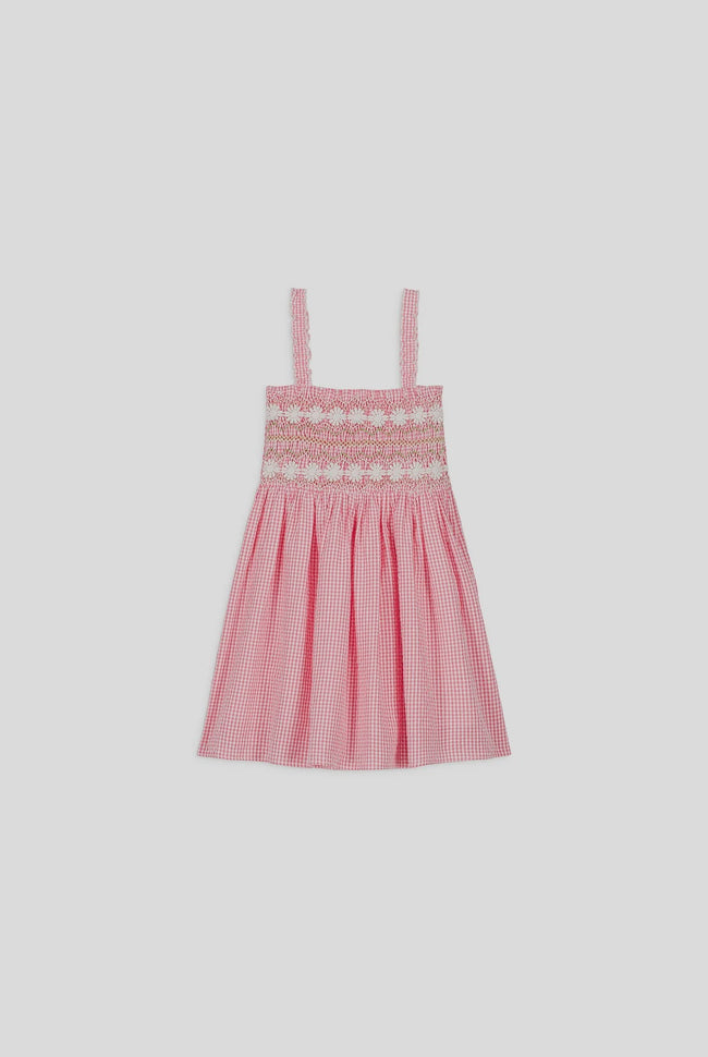 Tessa Dress - Pink Fragola Vichy