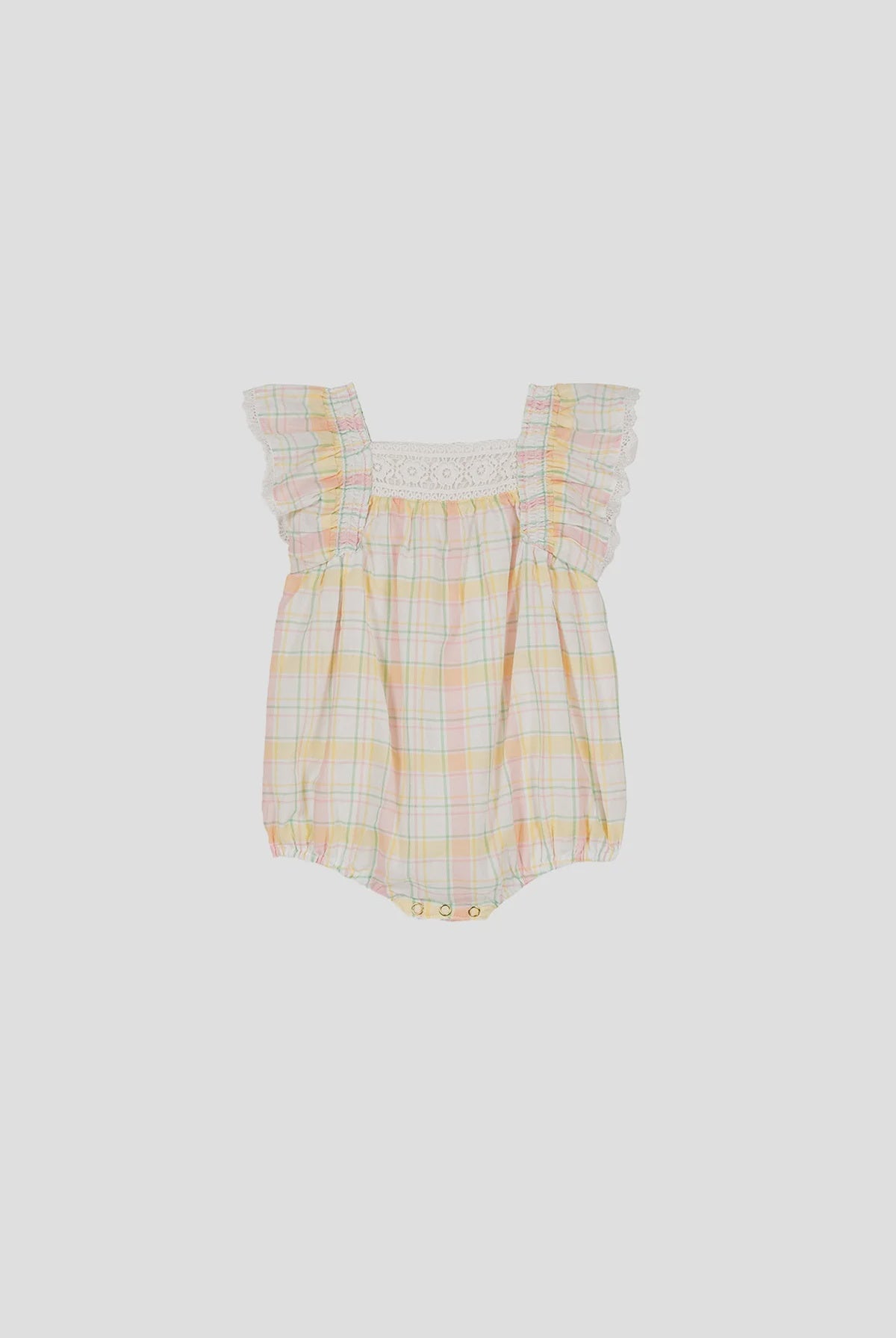 Savia Romper - Yellow Pistano Check