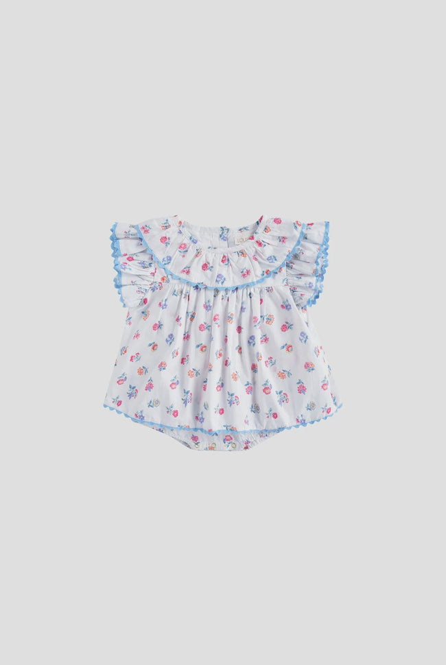 Anusha Romper - White Felicita Flow