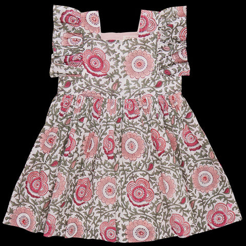 Girls Camelia Dress - Valentines Bows