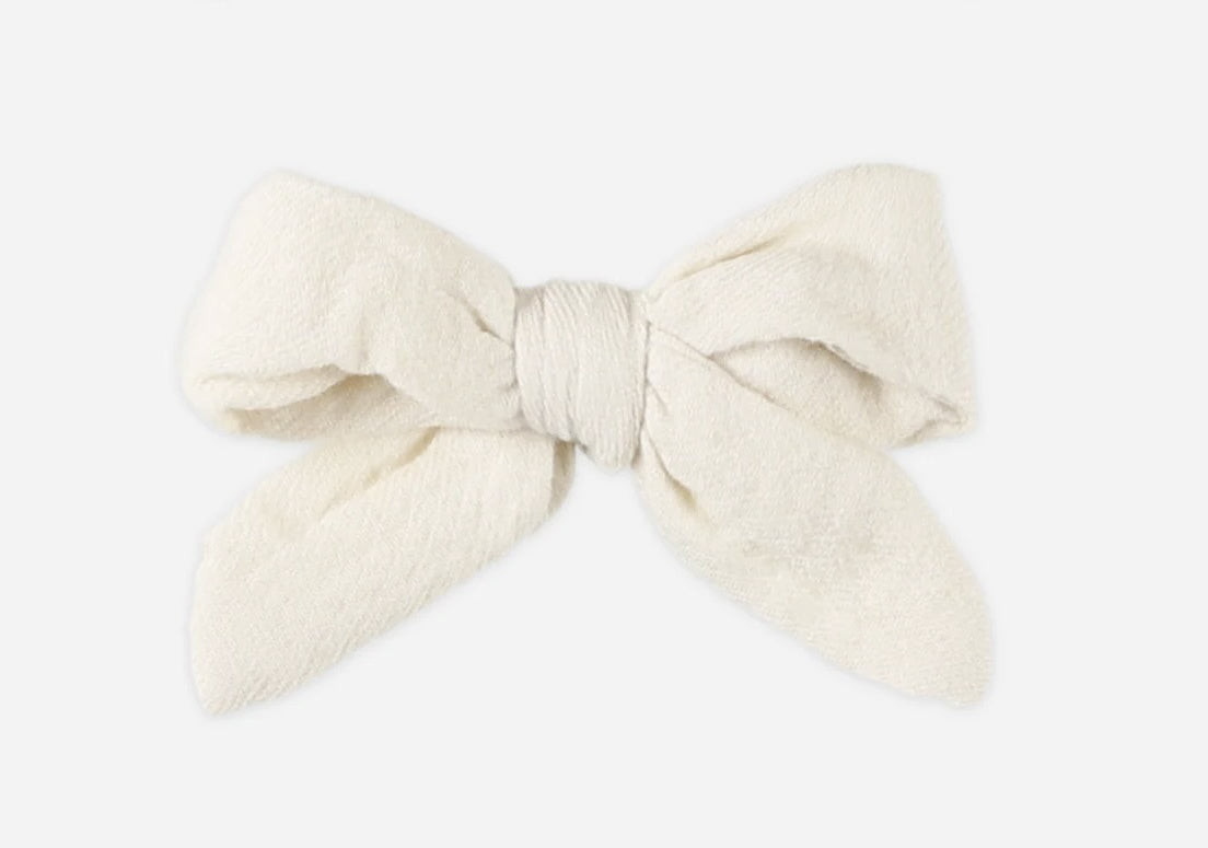 Ivory Bow Clip