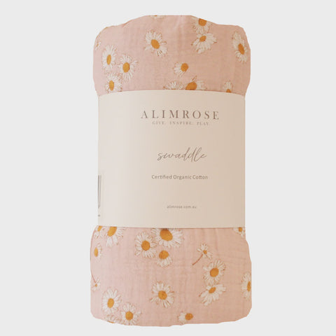 Starry Night Muslin Swaddle - Pink