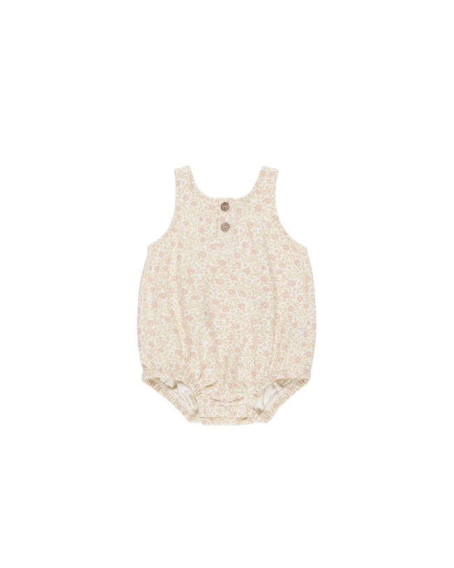 Sleeveless Bubble Romper - Primrose