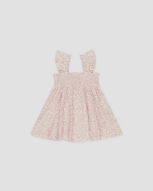 Smocked Jersey Dress - Pink Blossom