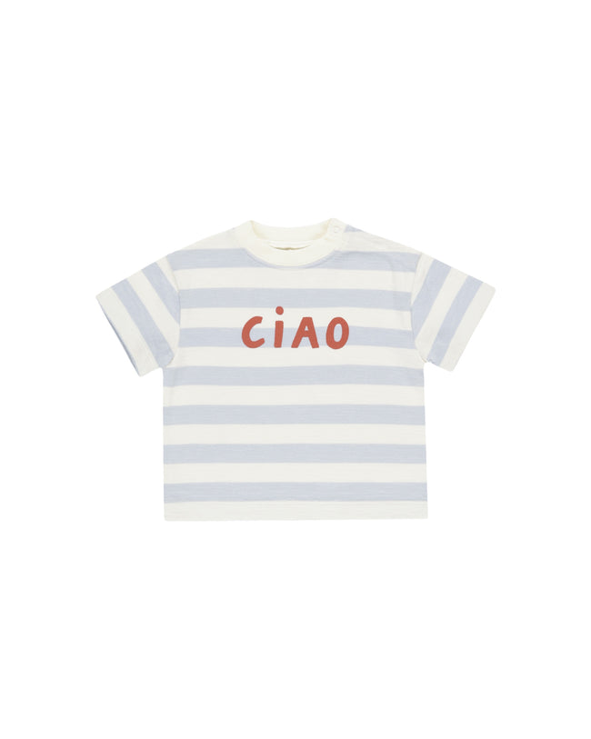 Relaxed Tee Ciao - Light Blue