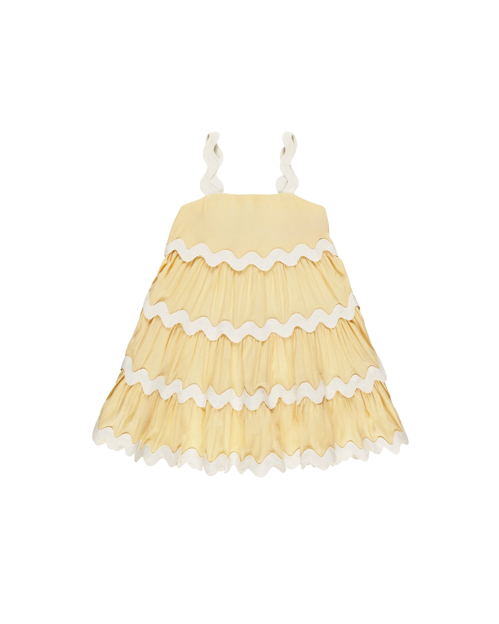 Ric Rac Dress - Yellow