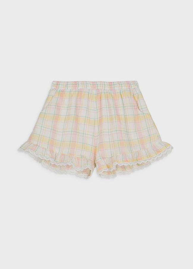 Vallaloid Shorts - Yellow Positano Checks