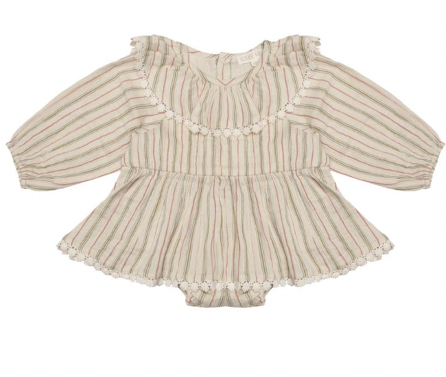 India Romper - Multicolor Stripes