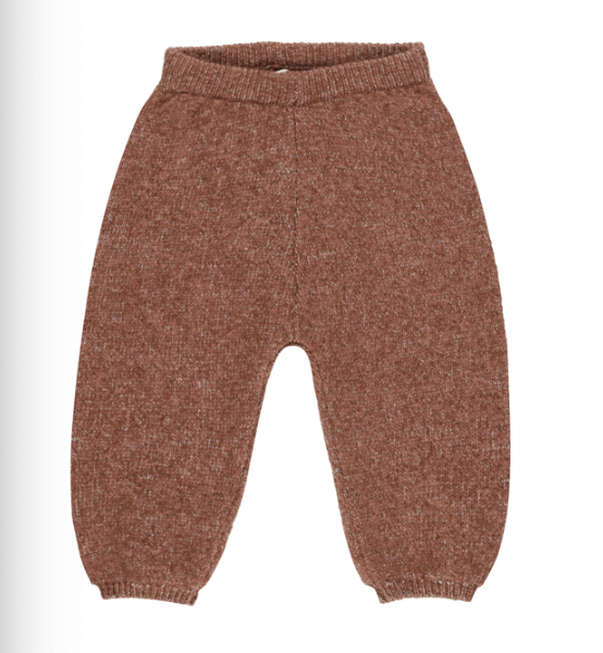 Knit Pant || Heathered Brick