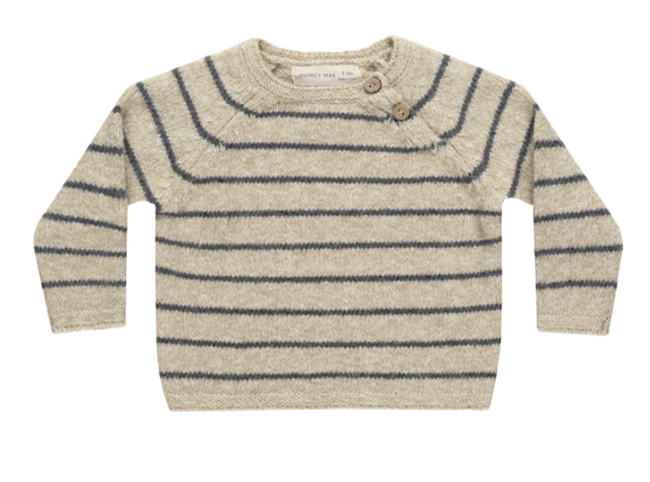 Ace Knit Sweater || Indigo Stripe