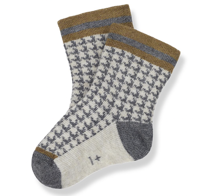 Arnau Intarsia Socks - Oatmeal