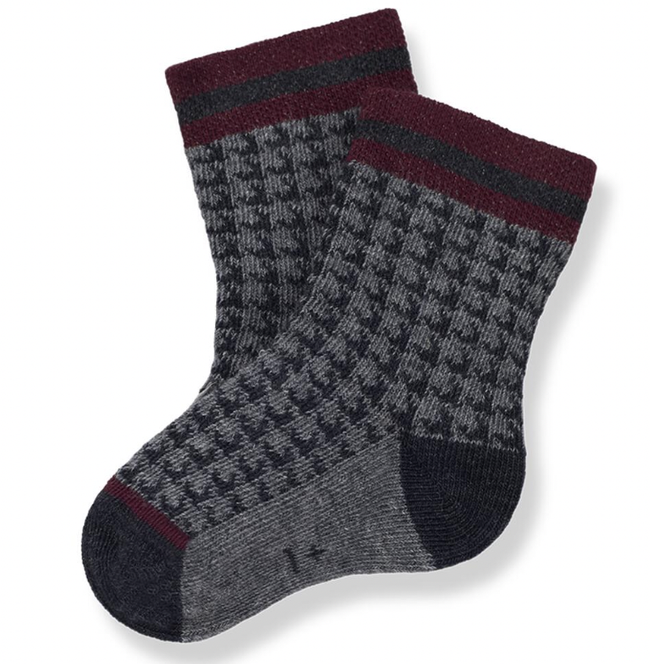 Arnau Intarsia Socks - Anthracite