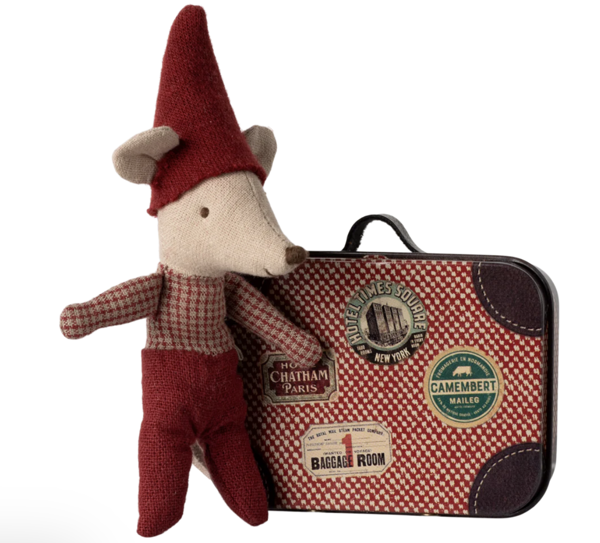 Christmas Mouse - Baby in Suitcase