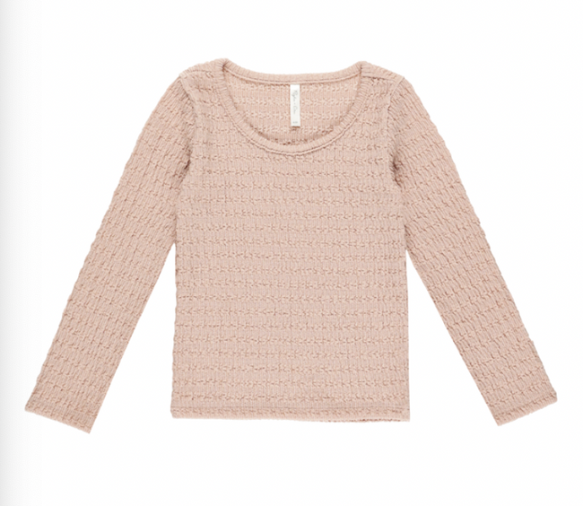 Textured Long Sleeve Top