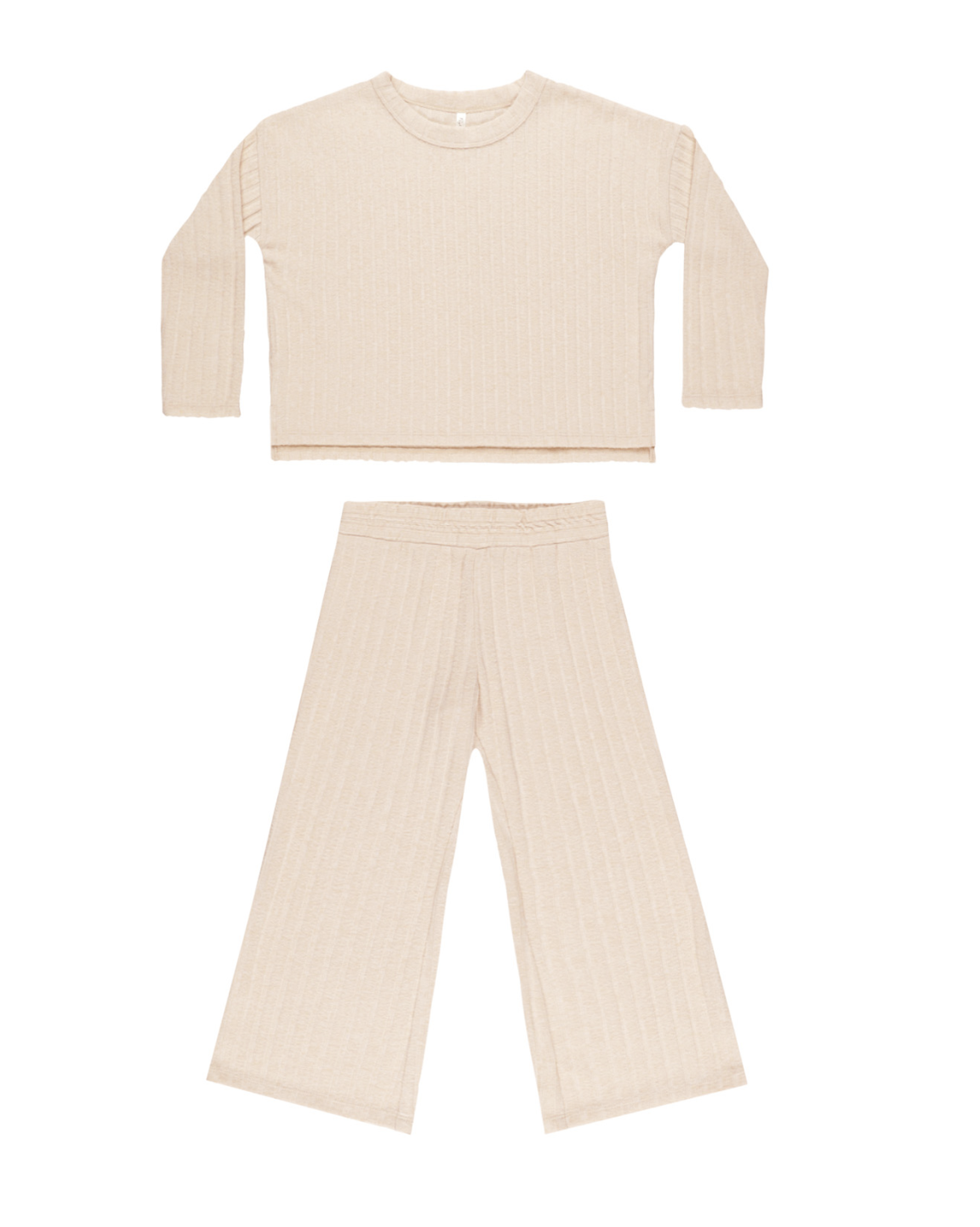 Cozy Rib Knit Set - Shell