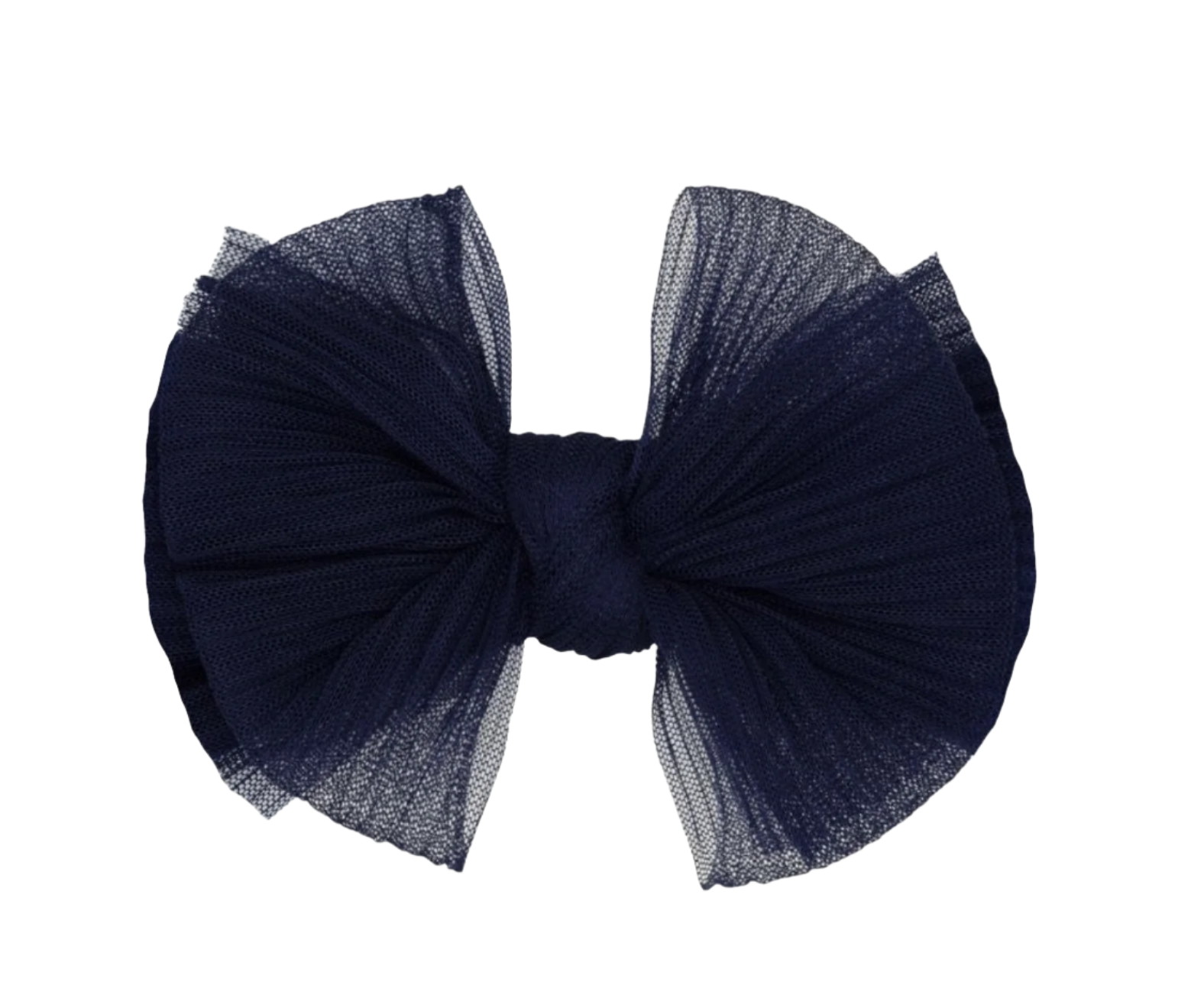 Tulle Fab Clip - Pleated Navy