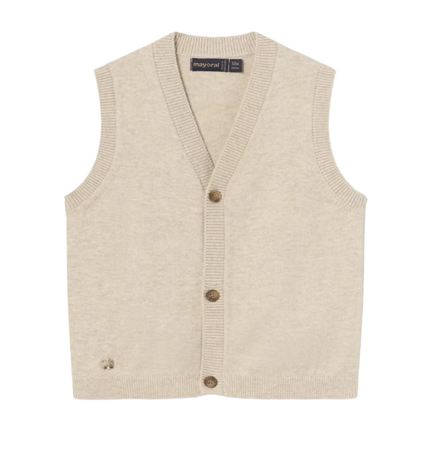 Knit Vest - Beige