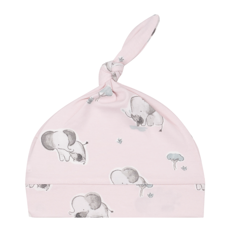 Farm Toile Pink - Knotted Hat