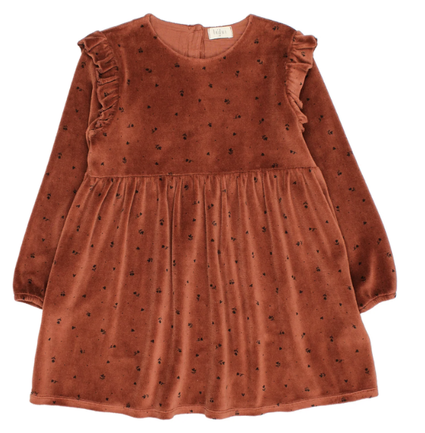 Velvet Cuore Dress - Henna