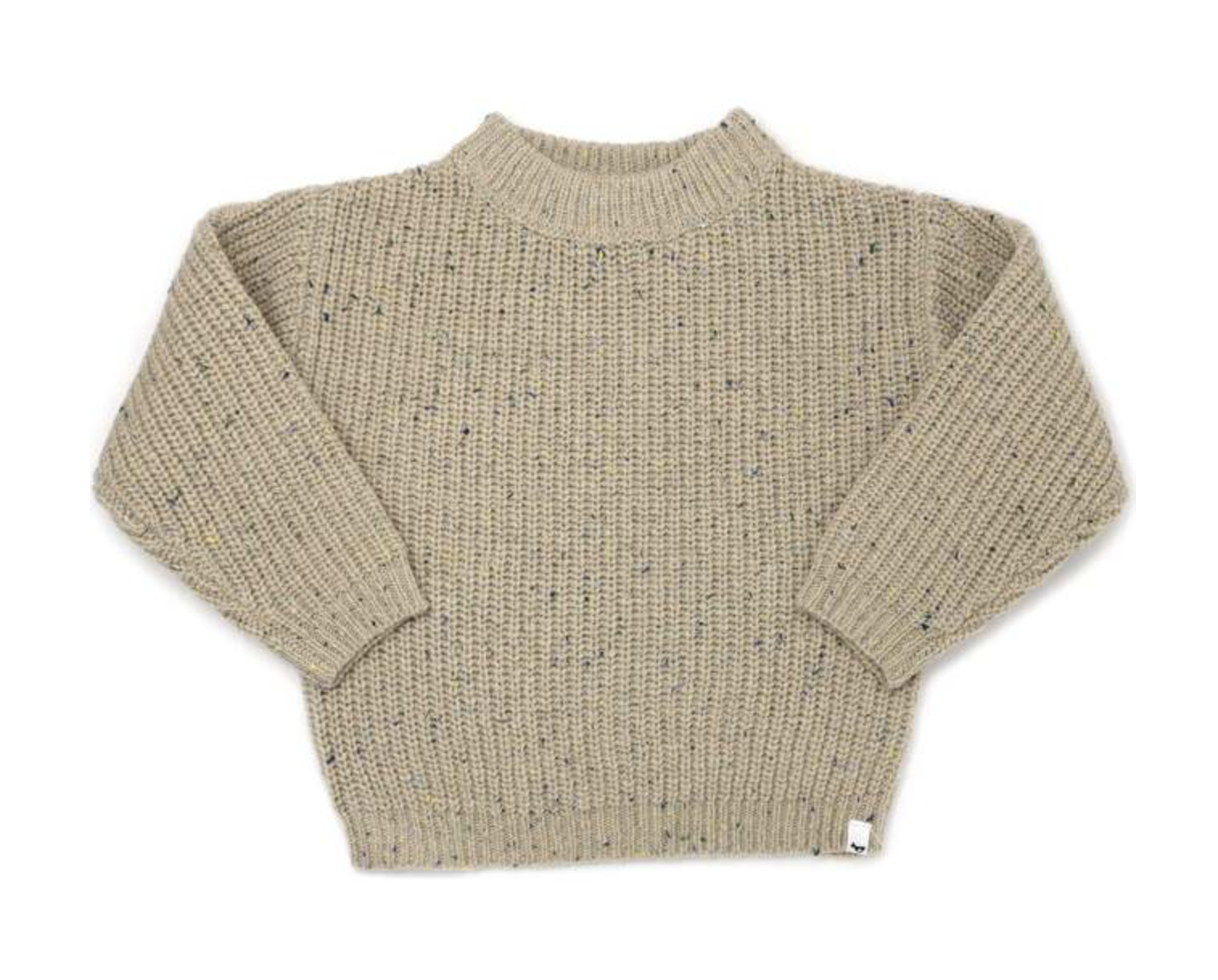 Grandpa Knit Pullover - Oat Confetti