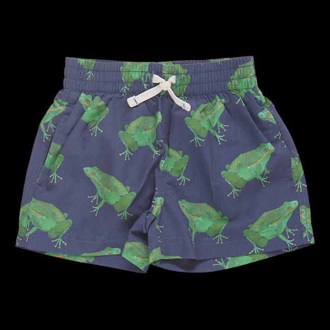 Boys Swim Trunk - Navy Frogs