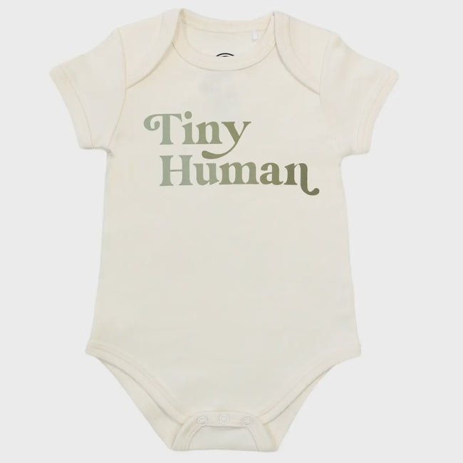 Tiny Human Cotton Baby Onesie