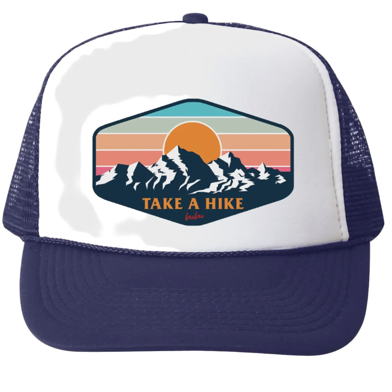 Take A Hike Trucker Hat - Navy