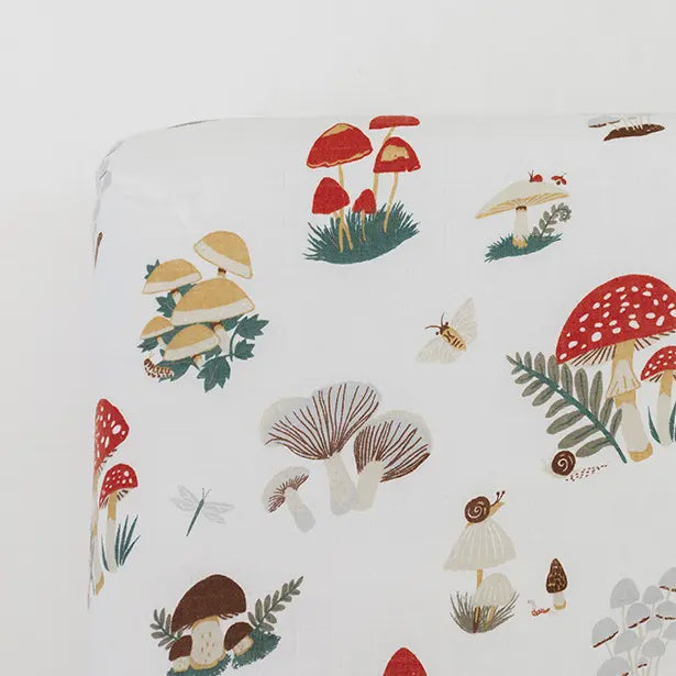 Mushroom Crib Sheet