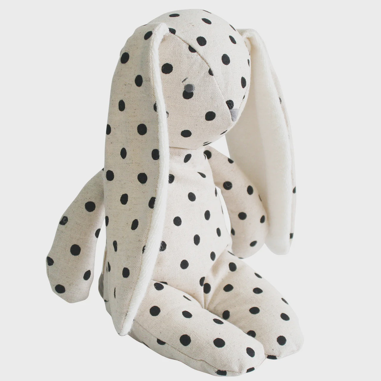 Floppy Bunny Linen - Black Spots