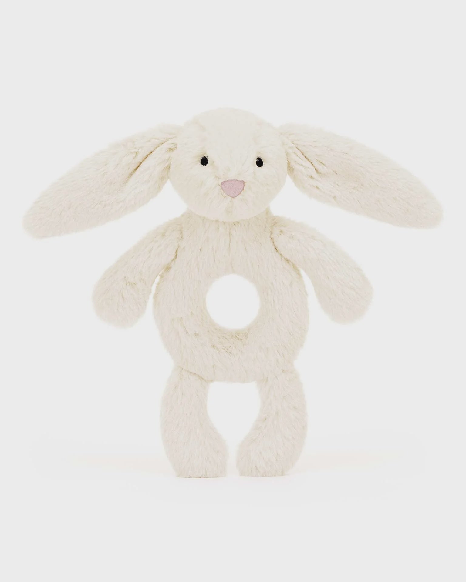 Bashful Bunny Ring Rattle - Cream