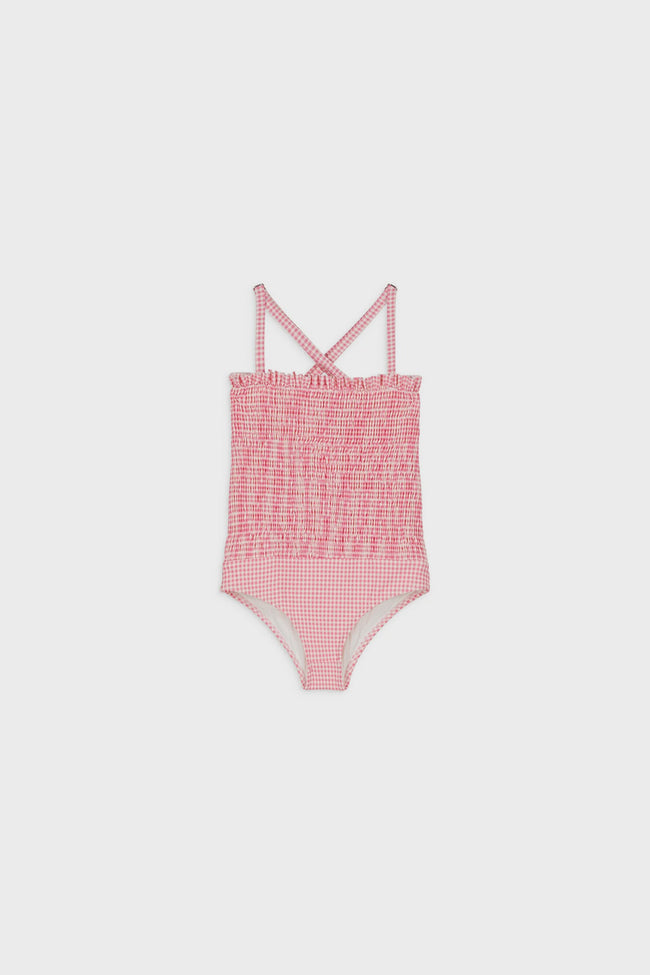 Bright Bathing Suit - Pink Fragola Vichy