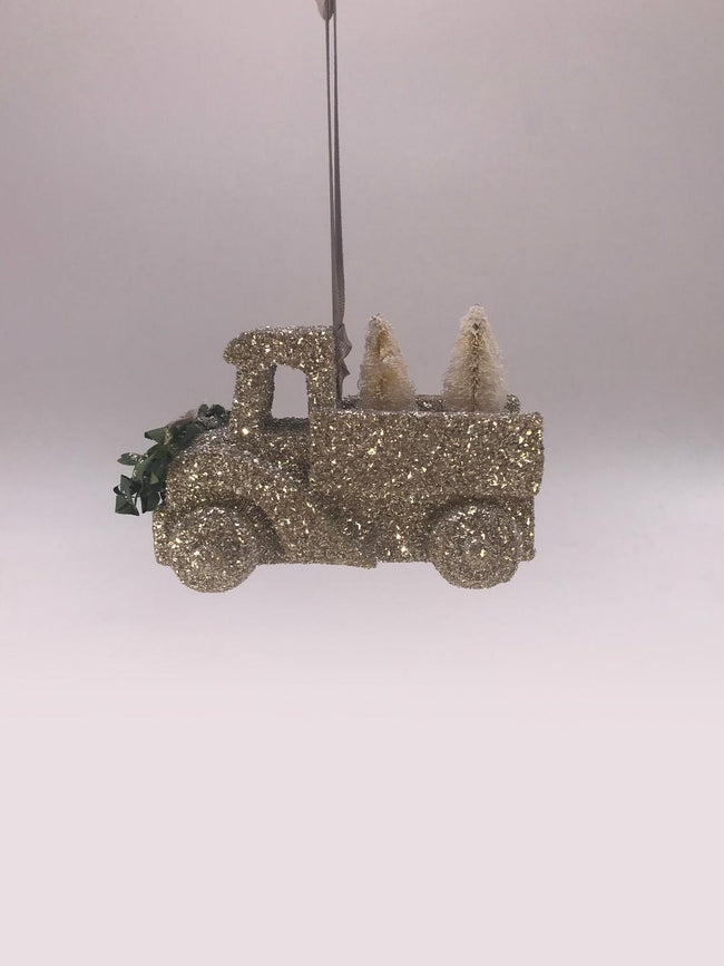 Truck Ornament - Silver