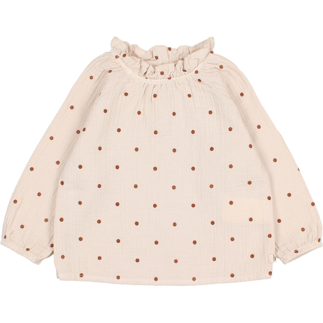 Polka Dots Blouse - Sand